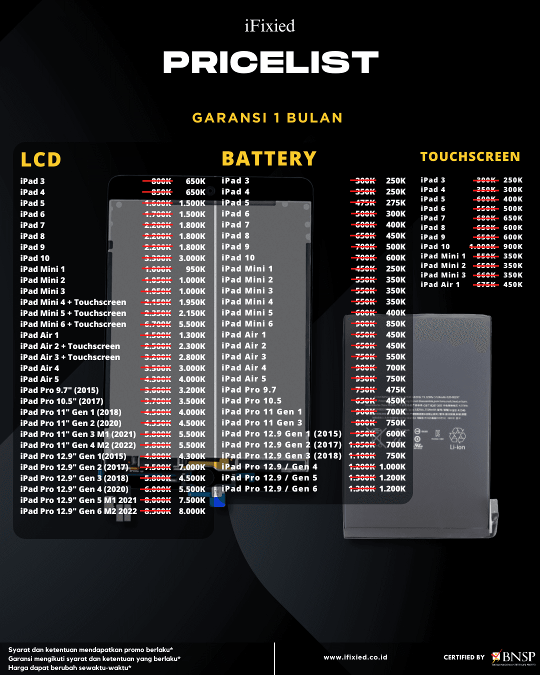 Daftar Harga Servise iPhone di