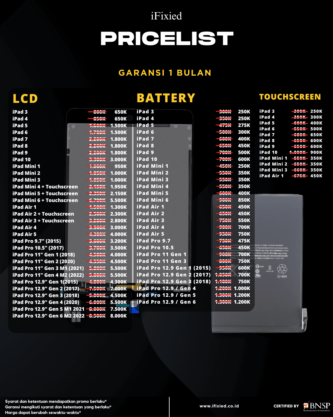 Daftar Harga Servise iPhone di